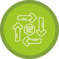 Infographic elements Flat Circle Multicolor Design Icon vector
