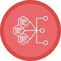 Index Flat Circle Multicolor Design Icon vector