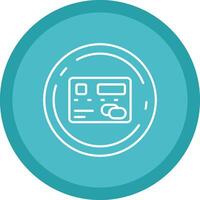 Pay Flat Circle Multicolor Design Icon vector