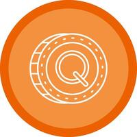 Quetzal Flat Circle Multicolor Design Icon vector