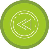 Fast forward Flat Circle Multicolor Design Icon vector