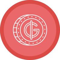 Guarani Flat Circle Multicolor Design Icon vector