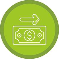 Payment Flat Circle Multicolor Design Icon vector