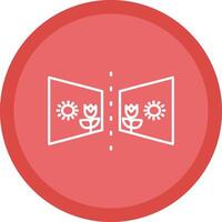 Flip Flat Circle Multicolor Design Icon vector
