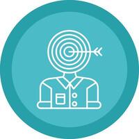 Audience Flat Circle Multicolor Design Icon vector