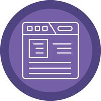 Article Flat Circle Multicolor Design Icon vector