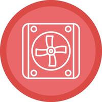 History Flat Circle Multicolor Design Icon vector