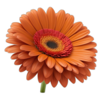 3d prestados gerbera margarita flor png