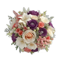 3d rendered luxurious wedding bouquet png