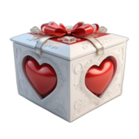 3d weergegeven liefde doos png