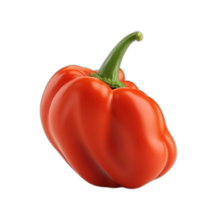 3d rendered Macro shot of a paprika pepper png