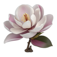 3d rendered Magnolia flower png