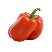 3d rendered Macro shot of a paprika pepper png