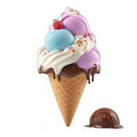 3d rendu la glace crème png