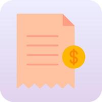 Shopping Receipt Vector Icon