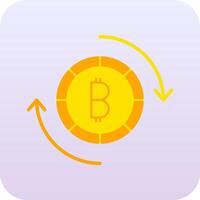 Bitcoin Exchange Vector Icon