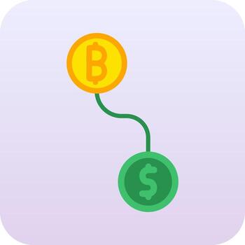 Btc conversion Vector Icon