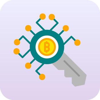 Encryption Key Vector Icon