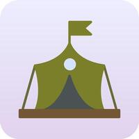 Military Tent Vector Icon