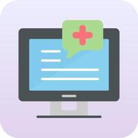 médico notificación vector icono