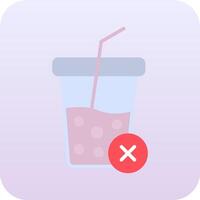 No Soft Drink Vector Icon