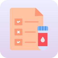 Medical Test Report Vector Icon