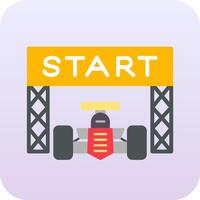 Starting Race  Vector Icon