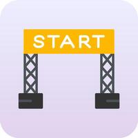 Start Line Vector Icon