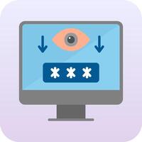Computer Spyware Vector Icon