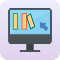 Online Book purchase Vector Icon