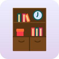 Bookshelf Vector Icon