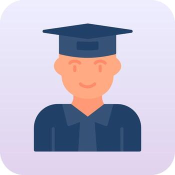 icono de vector de estudiante