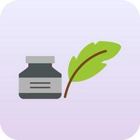 Quill And Ink Vector Icon