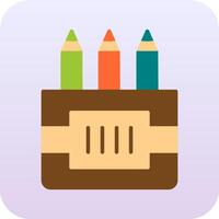 Colored Pencils Vector Icon