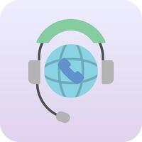 World Call Center Vector Icon