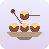 takoyaki vector icono