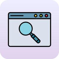Browser Searching Vector Icon