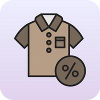 Discounted Tshirt Vector Icon