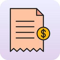 Shopping Receipt Vector Icon