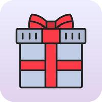 icono de vector de caja de regalo