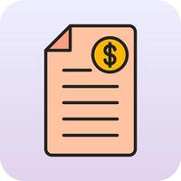 Shopping Invoice Vector Icon