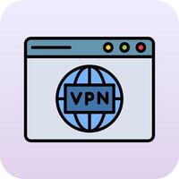 icono de vector vpn