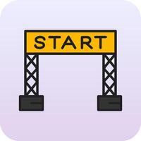 Start Line Vector Icon