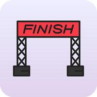 Finish Line Vector Icon