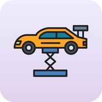 Car Lifting Vector Icon