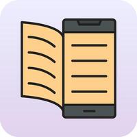 Digital Book Vector Icon