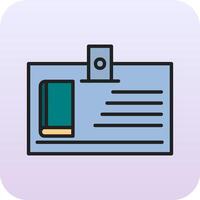 Library Card Vector Icon