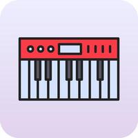 icono de vector de piano