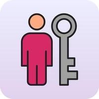 Key Person Vector Icon