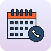 icono de vector de calendario